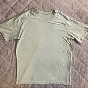 Lululemon Athletic Shirt Mens Large Metal Vent Tech Short Sleeve Green Gym